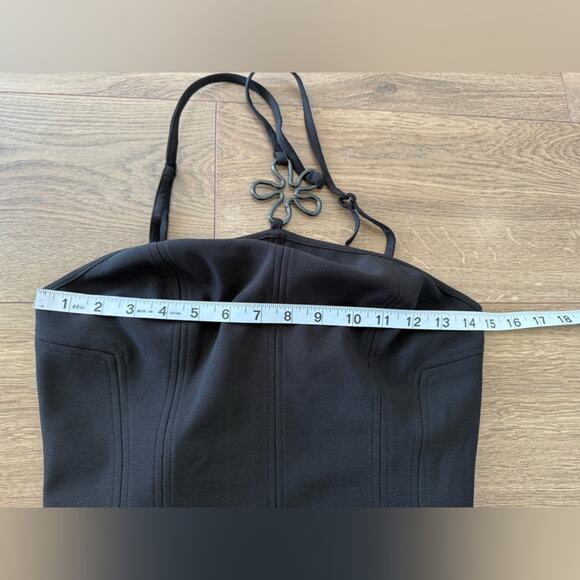 NWT Finders Keepers Nellie Halter Black Midi Dress With Slit Size 6 (AUS10) - Picture 9 of 11